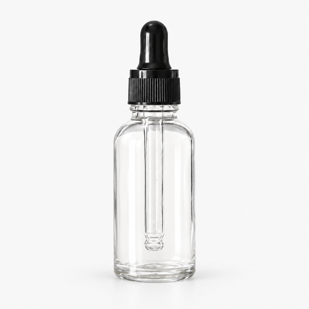 Clear Glass Dropper Bottle