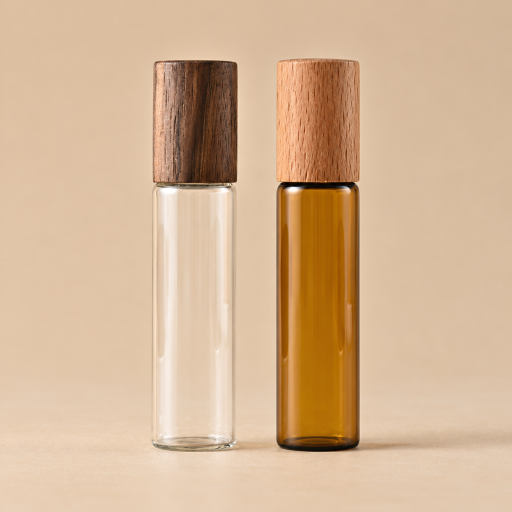 Uotaton Clear & Amber Roll-On Bottles | MOZEPACK